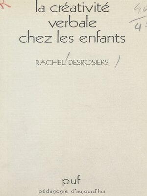 cover image of La créativité verbale chez les enfants